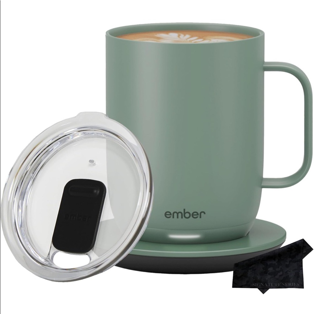 Ember Smart Mug 2 – Sage Green 14oz + Sliding Lid | Temp Control Heated Mug